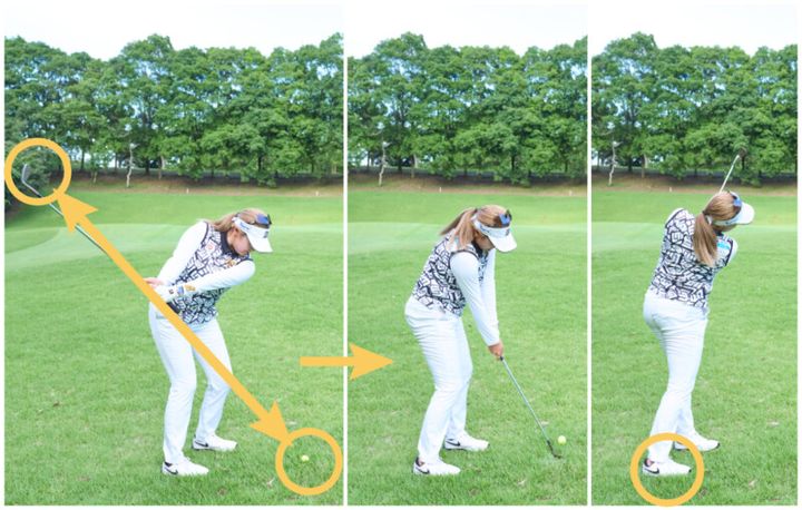 女子プロ、“ラフからの打ち方”を解説！ゆるみにくい準備が大切