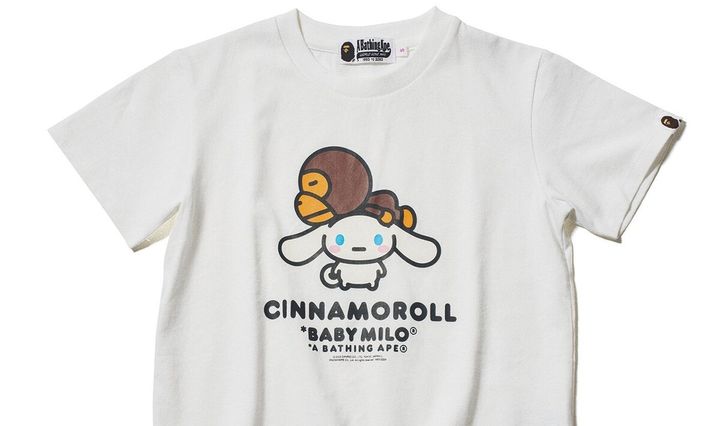 ラッパー・ELLE TERESAさんの“MY BAPE®” BABY MILO®× CINNAMOROLL - TEE