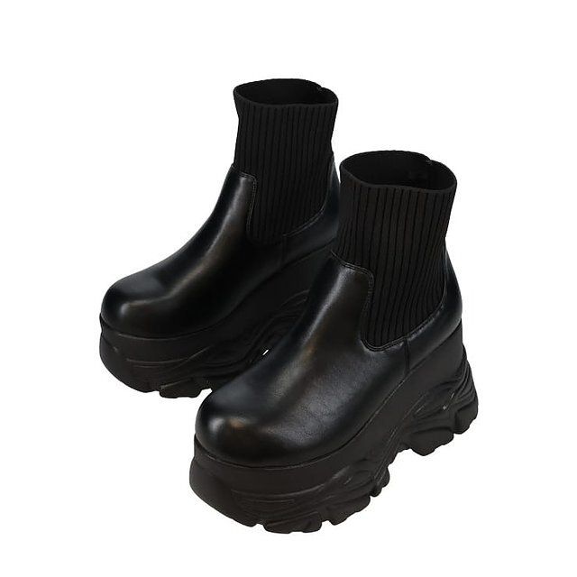 しまむらのスニーカーソールブーツ