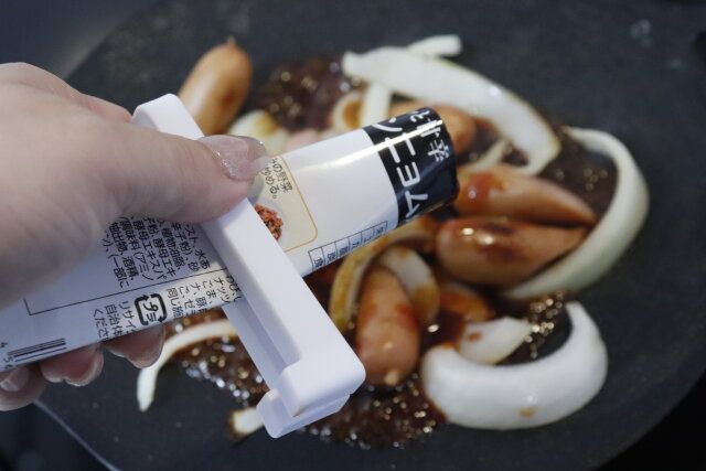 セリア レトルトパウチしぼり 使用例