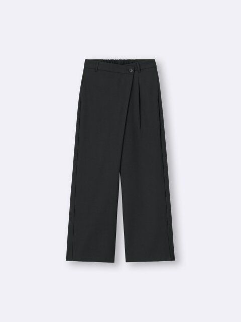 2025gu黒イージーラップスラックス