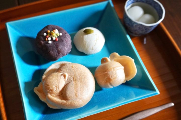 自分で作るタイプの「あんことクリームチーズの最中」980円も用意／©元町imari
