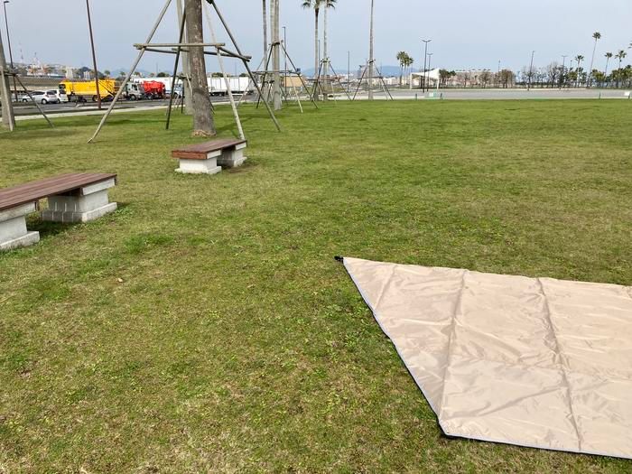 タープ 張り方 設置場所を決める