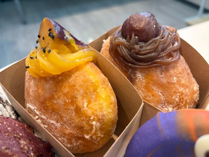 焼き紅あずま生マラサダ、焼き和栗モンブラン生マラサダ