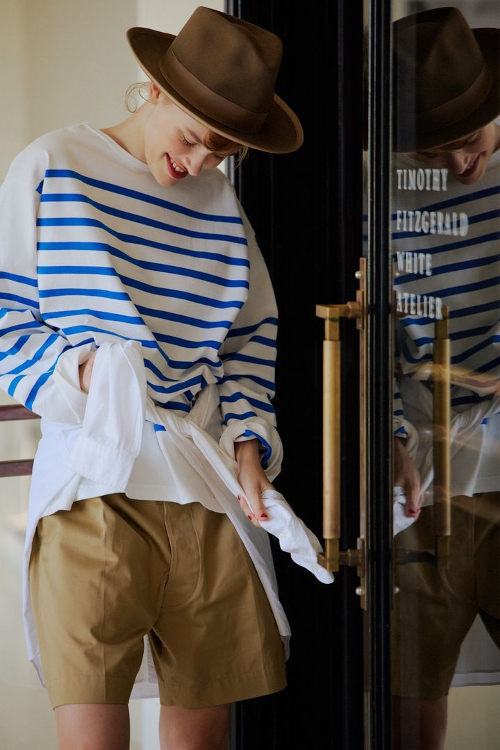 夏→秋のオシャレにちょうどいい、短め丈のチノパンツ【FUDGE dig.｜大人のチノハーフパンツ着回し計画- 01】