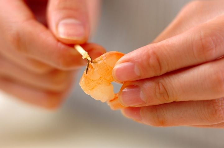 調味料2つ！エビ玉ポン酢あんかけの下準備1