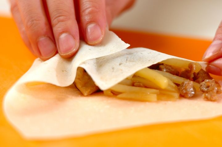 ジャガイモ春巻きの作り方3