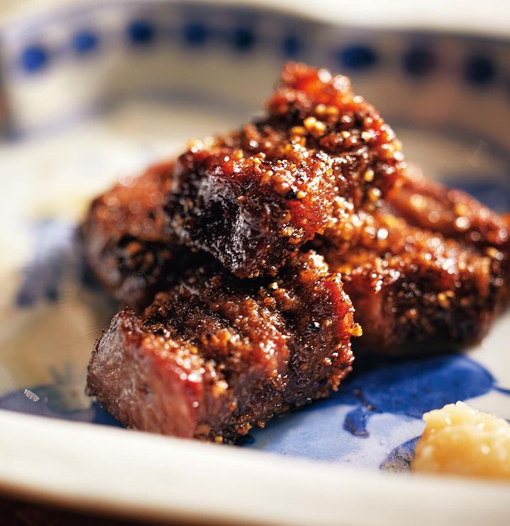 天王洲アイル『IZANAGI』の「ツラミの串焼き」