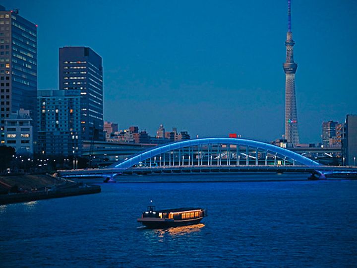 天王洲アイル『屋形船「鮨 おりがみ」』から見える景色