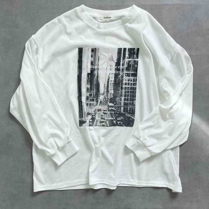 画像: 半袖Tシャツ → ロンT