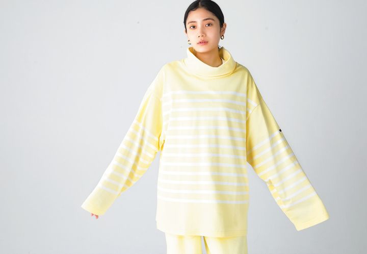 フランスの縫製工場で生産された上質なカットソー