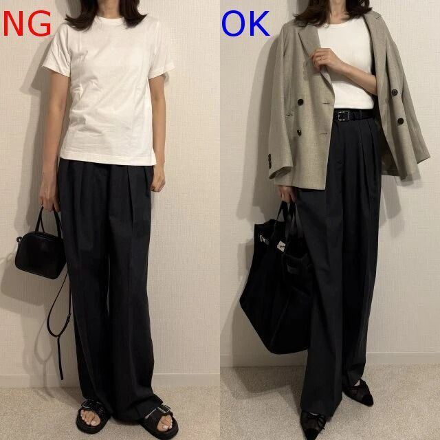 きれいめワイドパンツNG＆OKコーデ