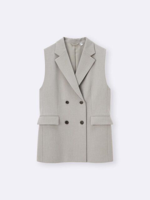 2025gu秋セットアップダブルブレストベスト