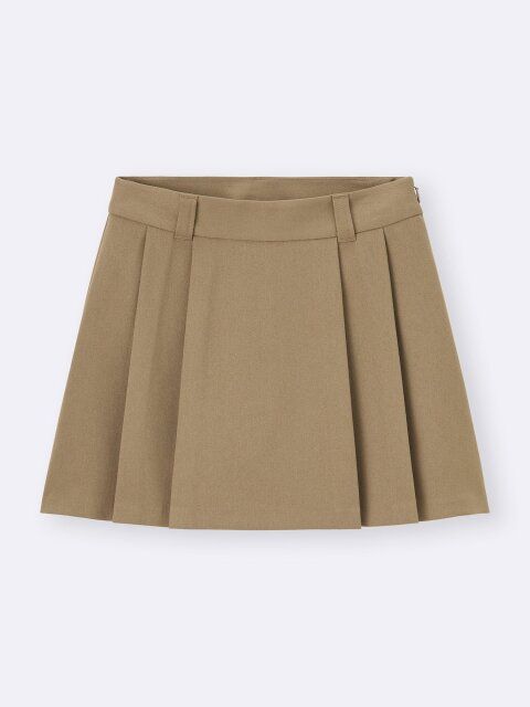 2025gu秋セットアップサイドプリーツスコート