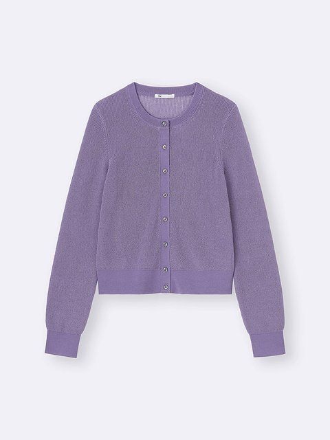 GUのシアーカーディガン