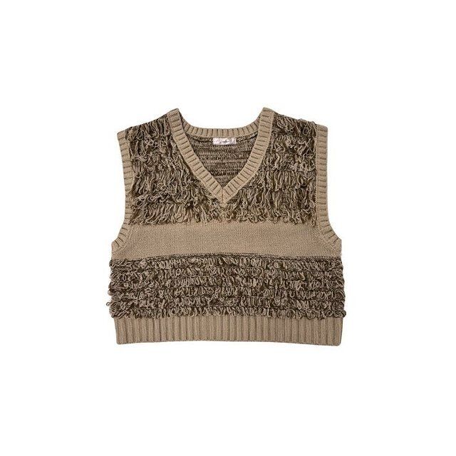 しまむらのループフリンジニットベスト