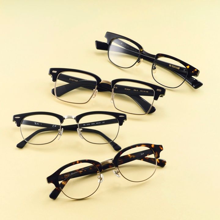 オシャレな人ほどキャラ立ちメガネ！ メガネさえかければ♡【ダブルカラーフレーム】