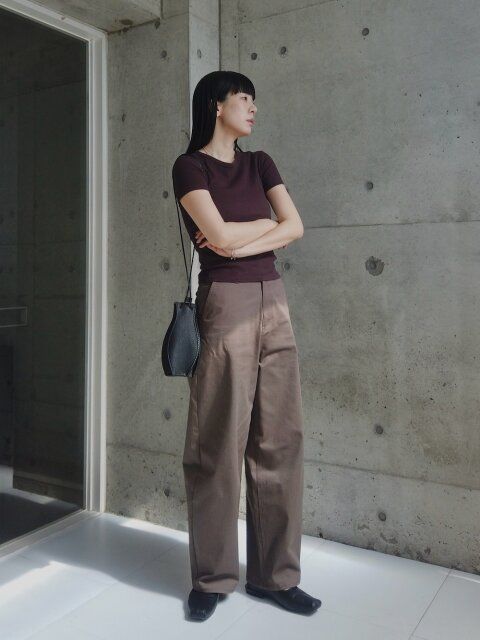 ブラウンワントーンコーデ