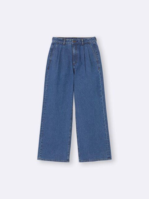 2025guデニムタックトラウザー