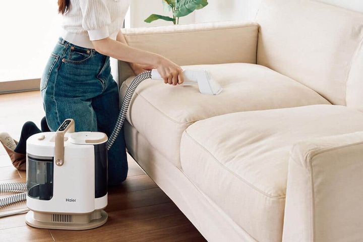 洗濯機に入らない、でも汚れが気になる布製品を手軽に洗浄 