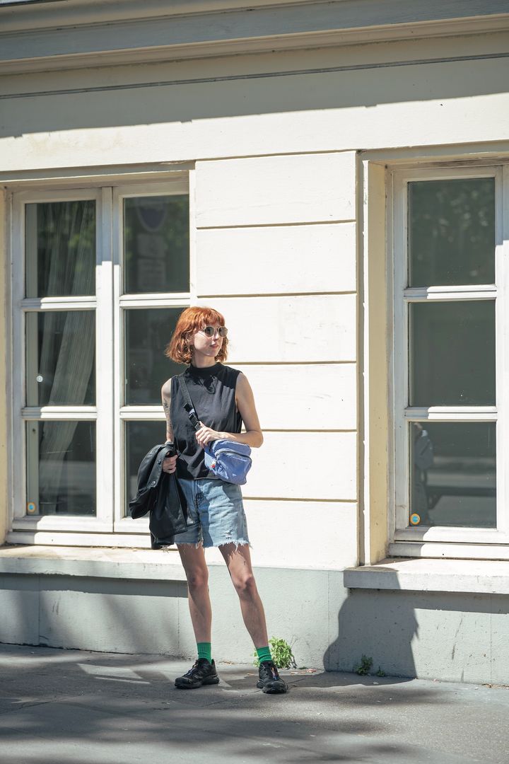 9月なのにまだ暑い。羽織れるものがあれば秋っぽさを演出できて◎