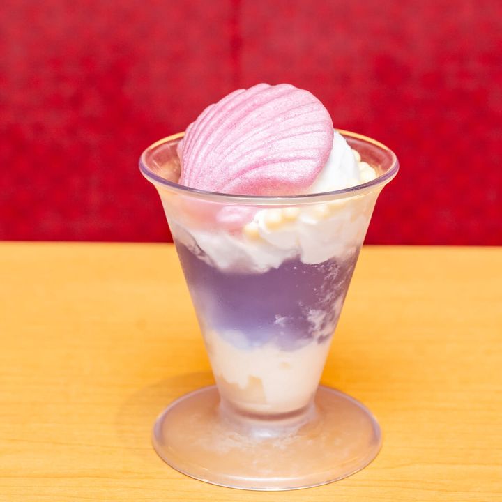 復刻メニュー：観月の宴 原神コラボ限定ステッカー付き 復刻 ソーダミルクパフェ3