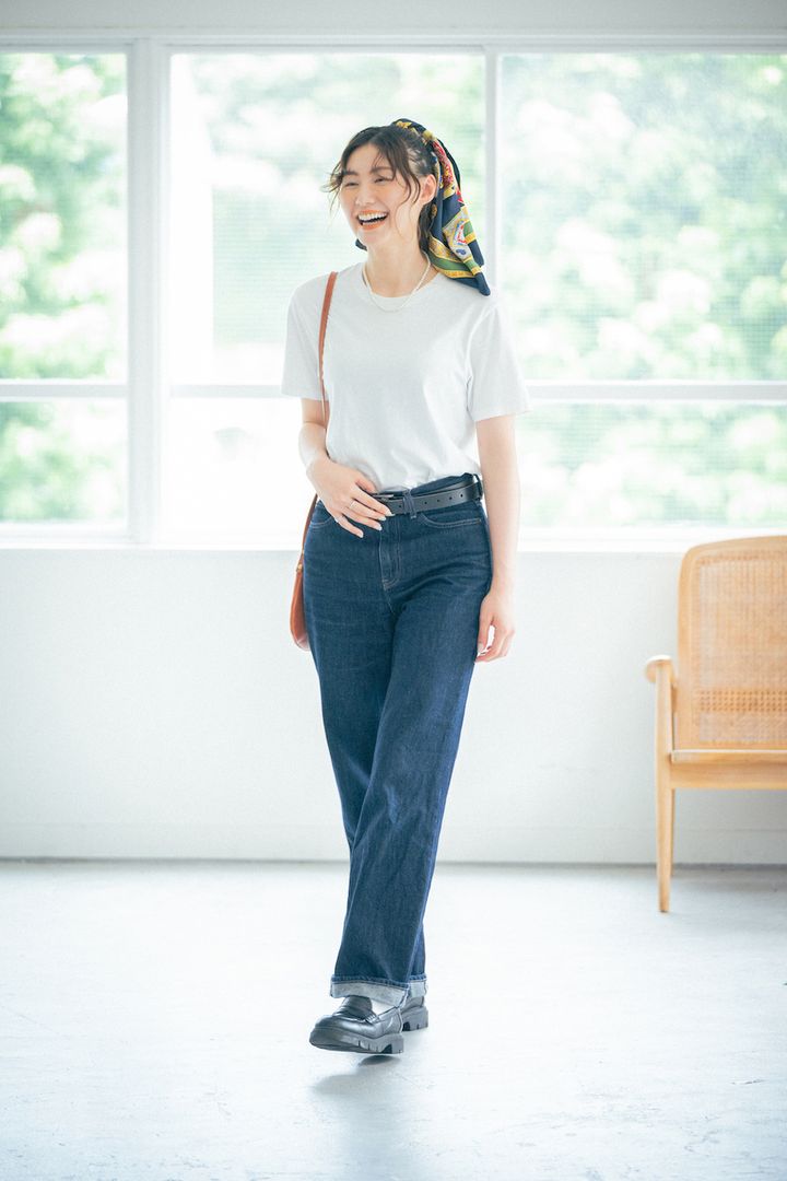 初秋も活躍する“Tシャツ”最旬ルック5選。残暑が厳しい季節の着こなしは？【FUDGE FRIEND おしゃれさんの毎日コーディネート】