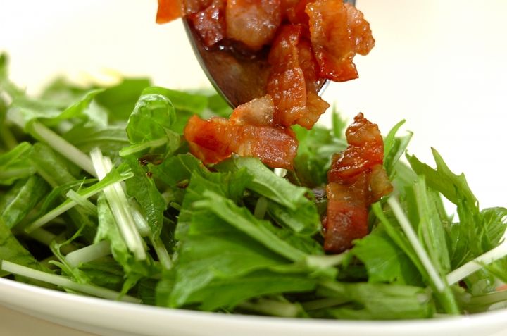 ベーコンおかかサラダの作り方2
