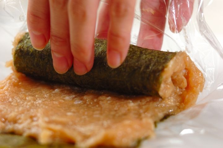 鶏肉の磯辺巻きの作り方2