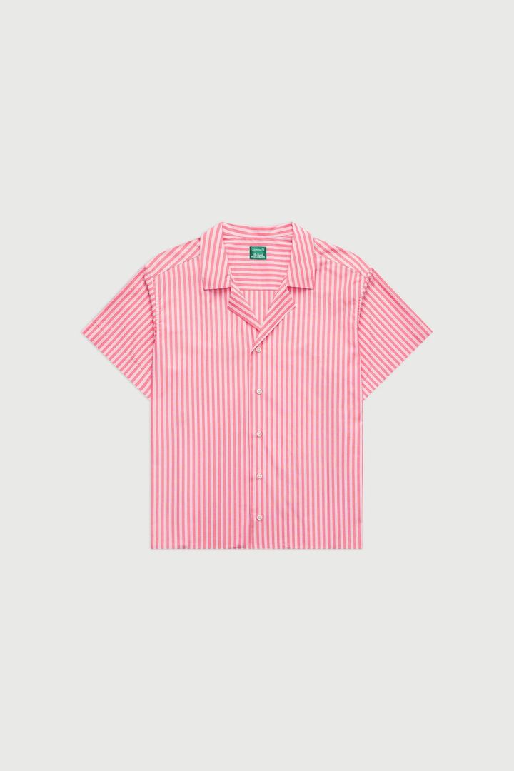 「The Notched Collar Short Sleeve, Coppola Stripes」195ドル