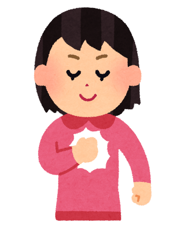 自信満々の女の子のイラスト | かわいいフリー素材集 いらすとや