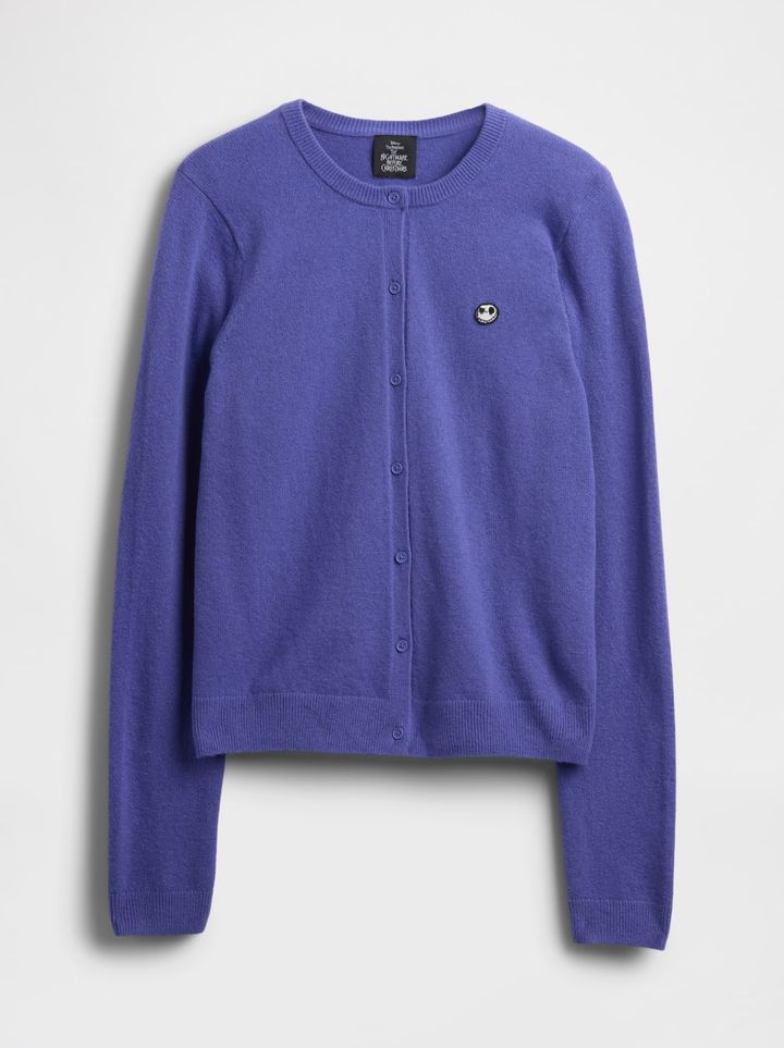 CashSoft カシミヤタッチ スカル カーディガン