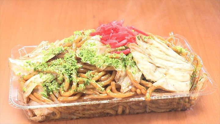 9月9日放送の「ヒューマングルメンタリー オモウマい店」に登場する「焼きそば」（中京テレビ提供）