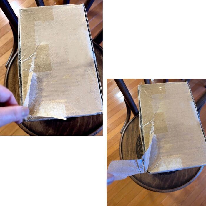 そのまま勢いよくはがします