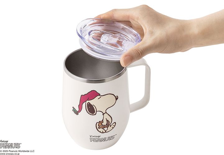 スヌーピー シュガーバターの木 ステンレスマグカップ ふた