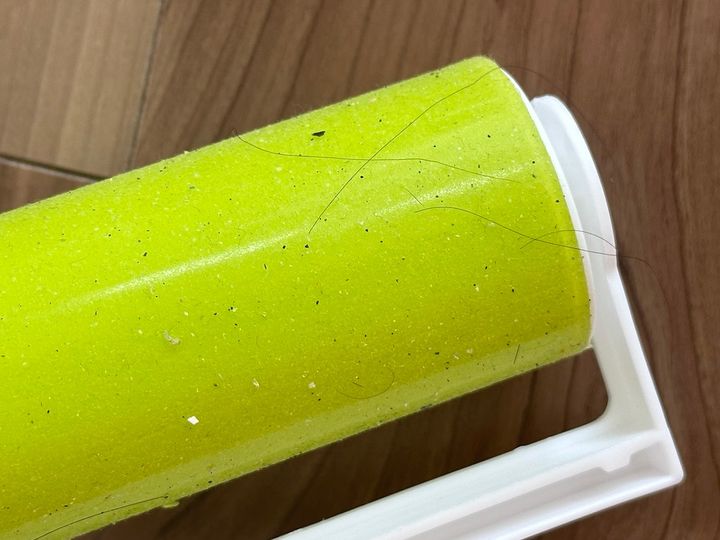 掃除したばかりのソファからも汚れが取れた