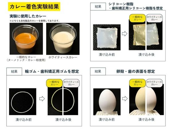歯の着色を気にせず楽しめる！「ホワイティースカレー」が発売開始