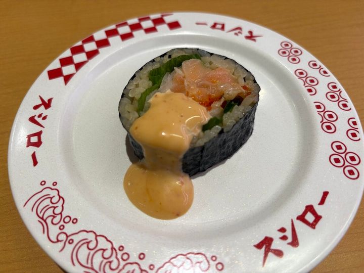 スシロー 観月の宴 原神コラボ限定ピック付きサーモン中巻