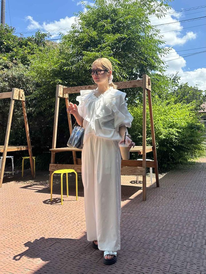 画像: ホワイトコーデ