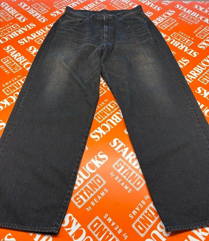 STARBUCKS STAND by BEAMS ブラックデニムパンツ