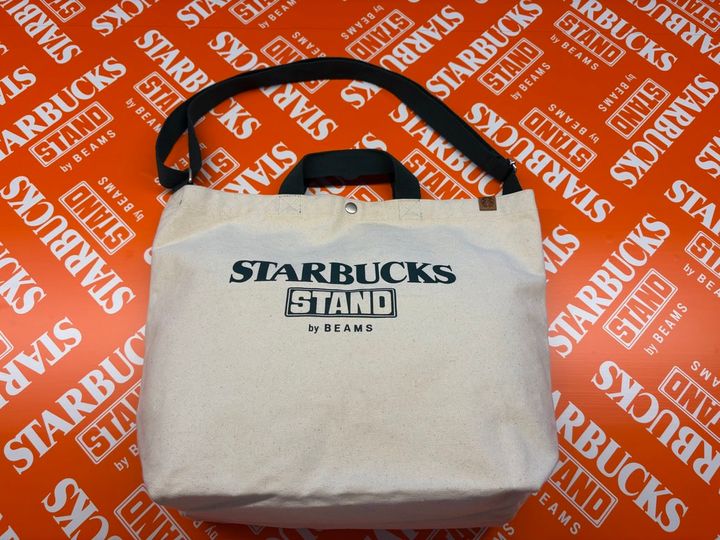 STARBUCKS STAND by BEAMS キャンバス LOGO トート