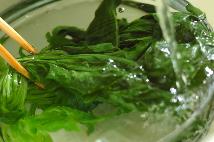 二色お浸しの作り方2