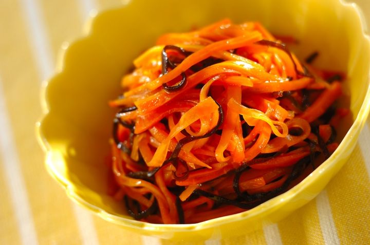 ニンジンと塩昆布きんぴら