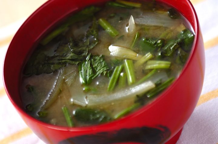 ホウレン草のみそ汁
