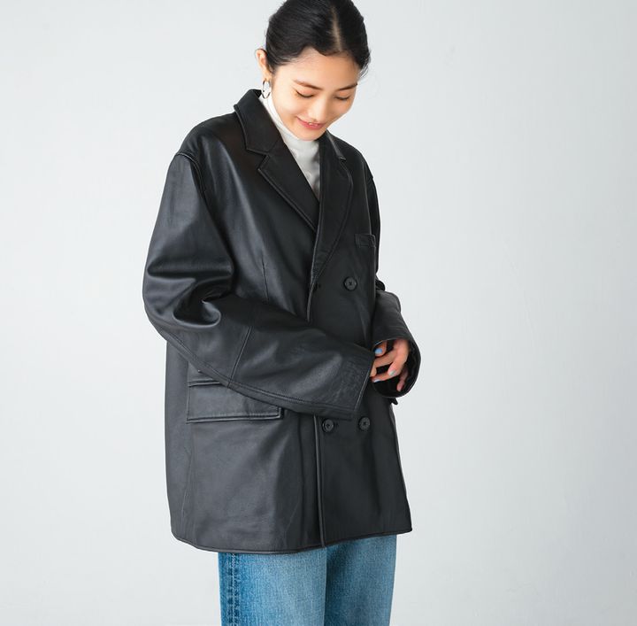 シープスキンならではのソフトな着心地が決め手のジャケット