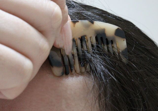 キーチェーン付きミニコーム 使用例