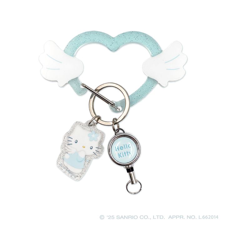 リール付きアクリルカラビナ BL