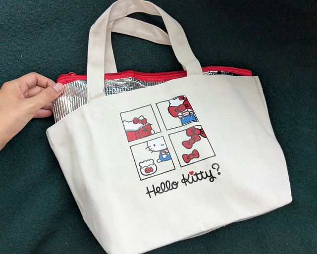 保冷バッグをトートにインしたサイズ感