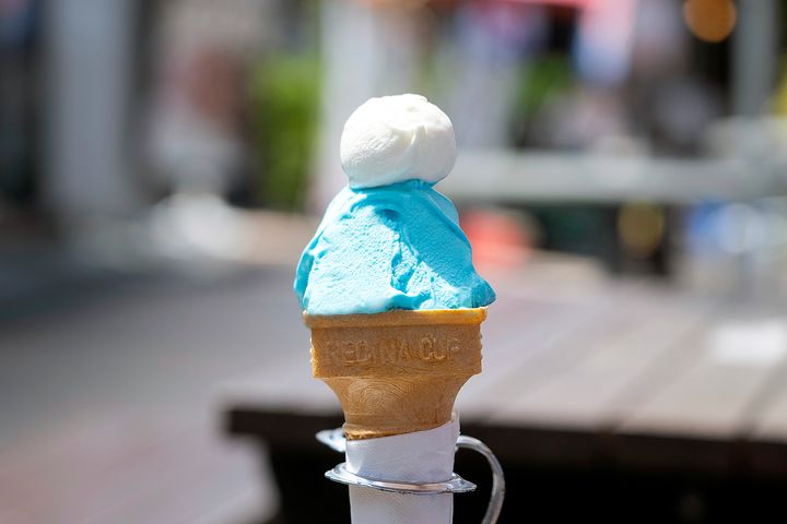 かわいいビジュアルの「富士山ジェラート」500円