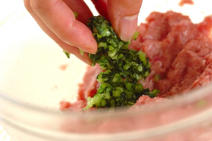 大根餃子の作り方1